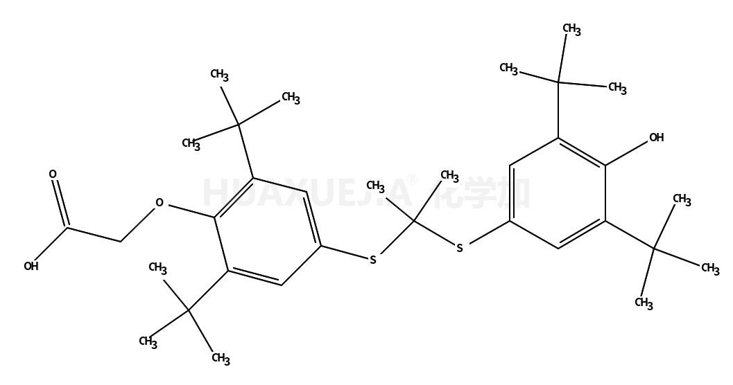 2-[2,6-ditert-butyl-4-[2-(3,5-ditert-butyl-4-hydroxyphenyl)sulfanylpropan-2-ylsulfanyl]phenoxy]acetic acid