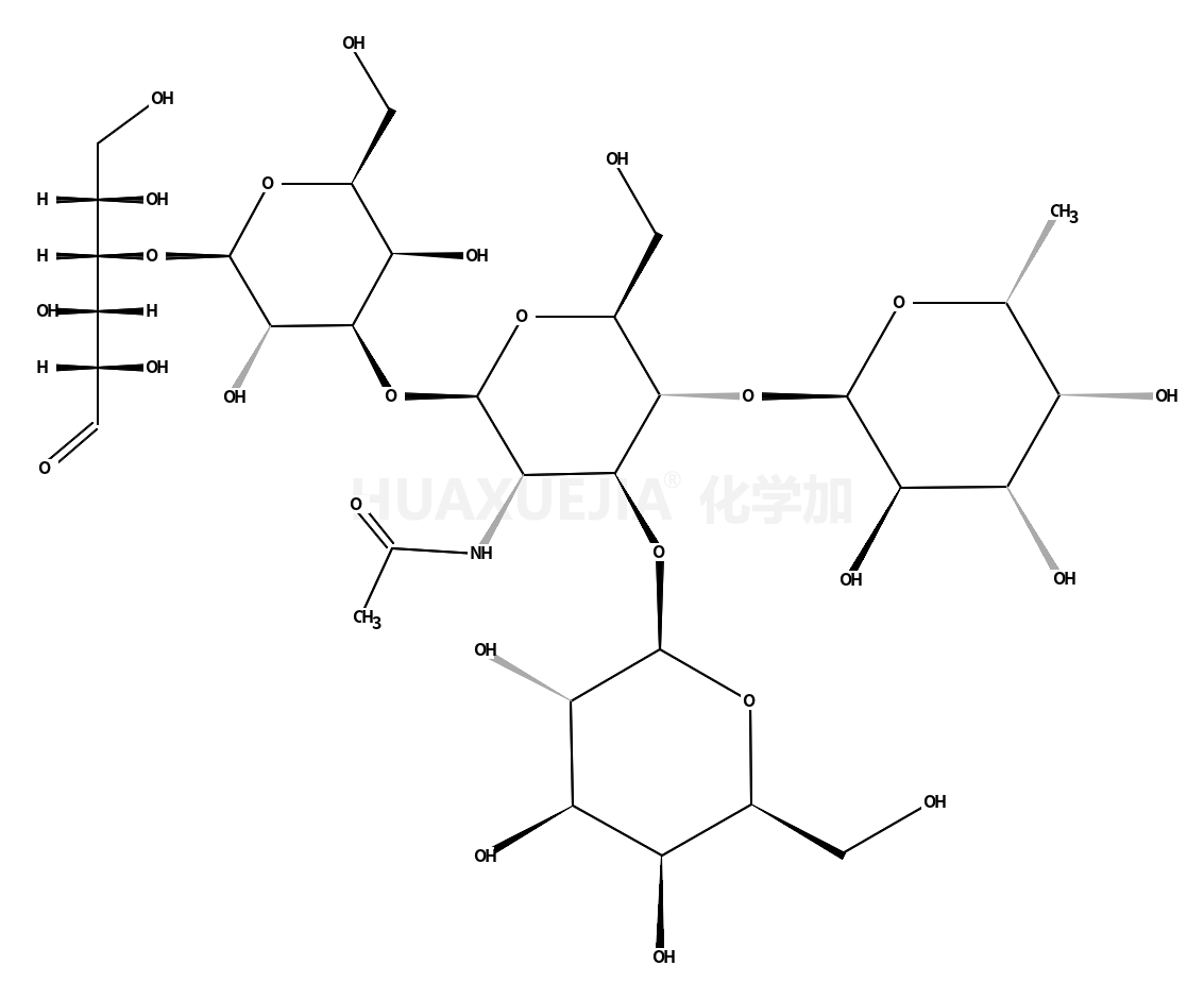 β-D-Gal-(1→3)-(α-L-Fuc-[1→4])-β-D-GlcNAc-(1→3)-β-D-Gal-(1→4)-D-Glc