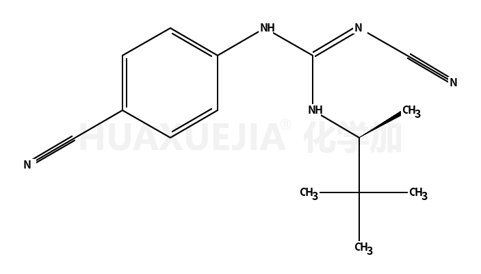 1-cyano-3-(4-cyanophenyl)-2-[(2R)-3,3-dimethylbutan-2-yl]guanidine