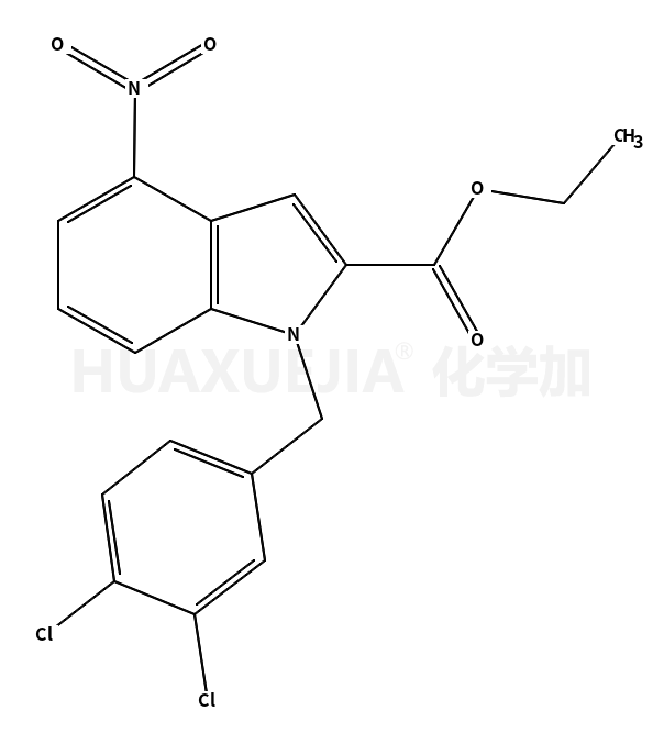 Ethyl N-(3,4-dichlorobenzyl)-4-nitroindole-2-carboxylate