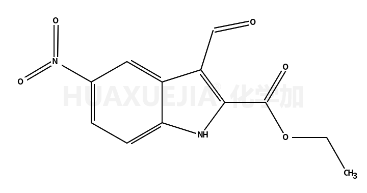 3-甲酰基-5-硝基-1H-吲哚-2-羧酸乙酯