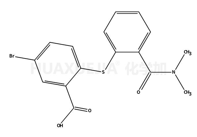 5-bromo-2-((2-(dimethylcarbamoyl)phenyl)thio)benzoic acid