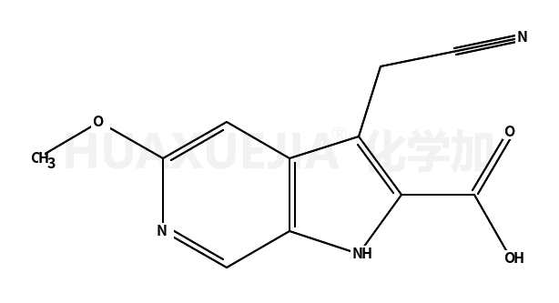 3-(氰基甲基)-5-甲氧基-1H-吡咯并[2,3-c]吡啶-2-羧酸