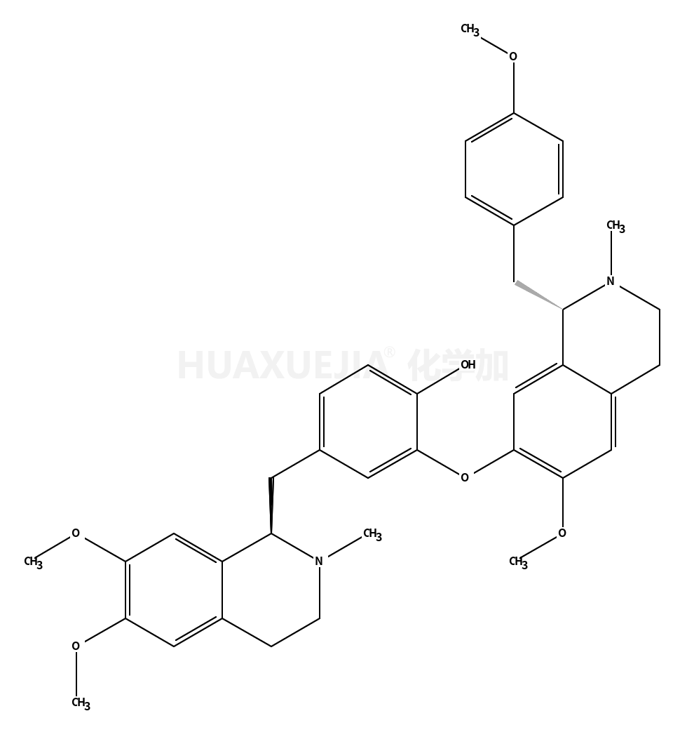 4-[[(1R)-6,7-dimethoxy-2-methyl-3,4-dihydro-1H-isoquinolin-1-yl]methyl]-2-[[(1R)-6-methoxy-1-[(4-methoxyphenyl)methyl]-2-methyl-3,4-dihydro-1H-isoquinolin-7-yl]oxy]phenol