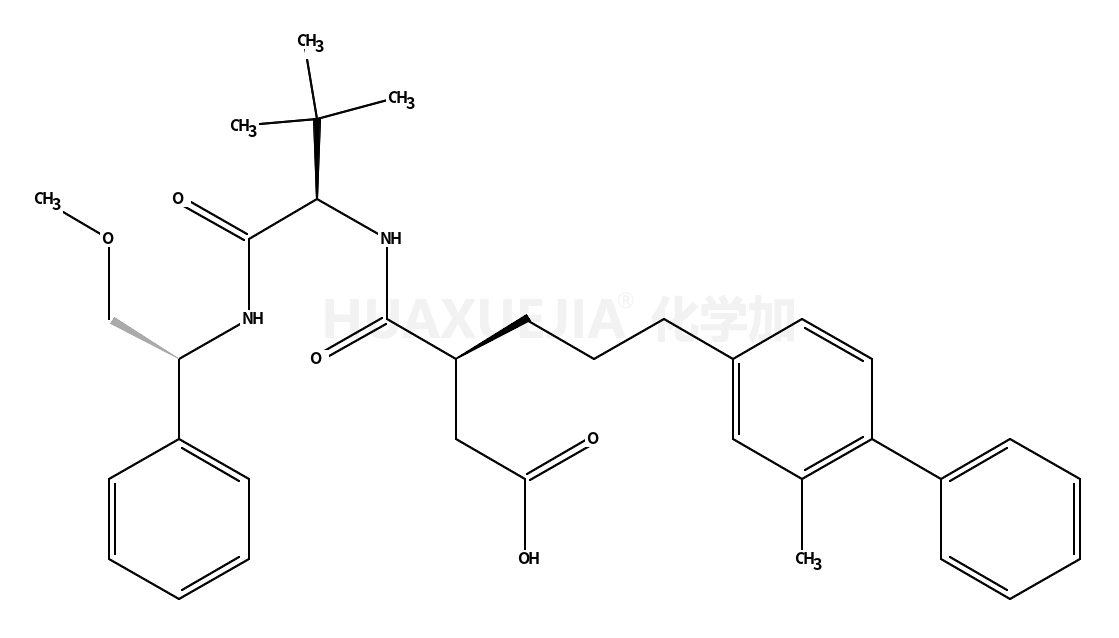 (R)-3-((s)-1-((s)-2-甲氧基-1-苯基乙基氨基)-3,3-二甲基-1-氧代-2-丁基氨基甲酰)-6-(2-甲基联苯-4-基)己酸