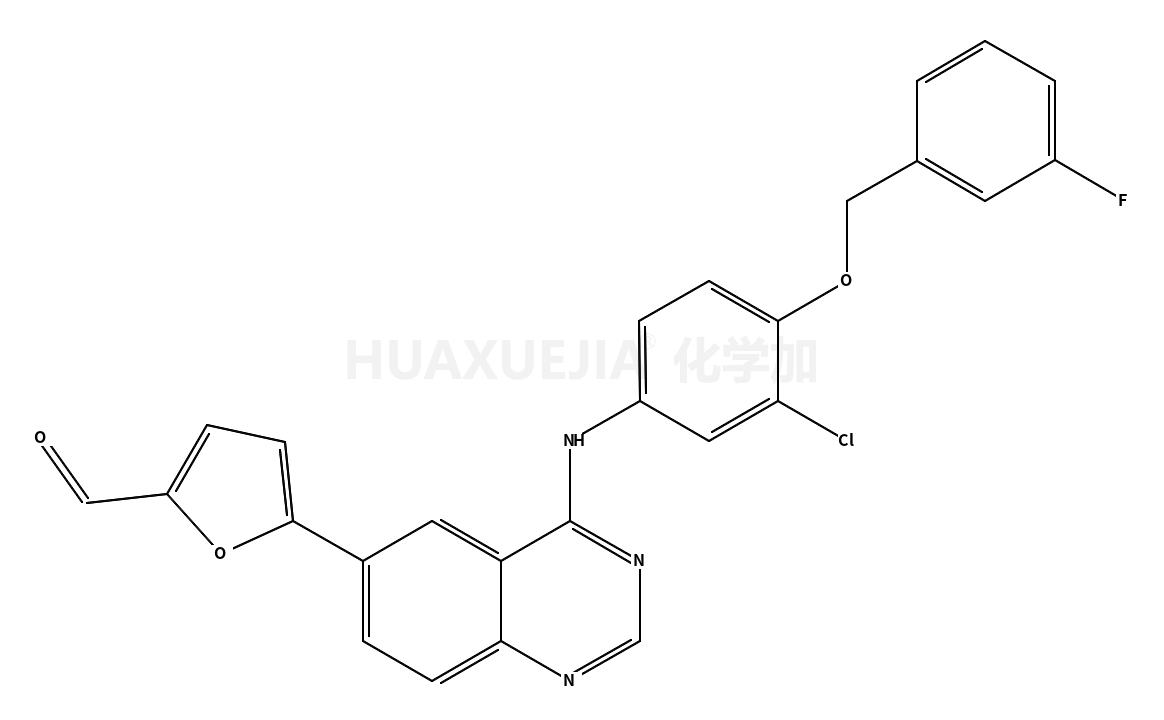 5-[4-[3-氯-4-(3-氟苯甲氧基)苯氨基]-6-喹唑啉基]呋喃-2-甲醛