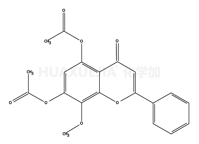 (7-acetyloxy-8-methoxy-4-oxo-2-phenylchromen-5-yl) acetate