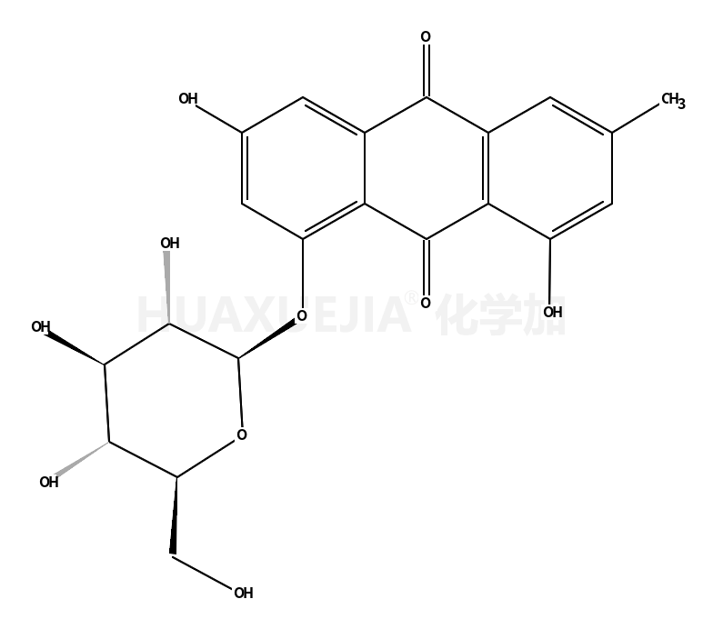 Glucopyranoside, 3,8-dihydroxy-6-methyl-1-anthraquinonyl, .β.-D-