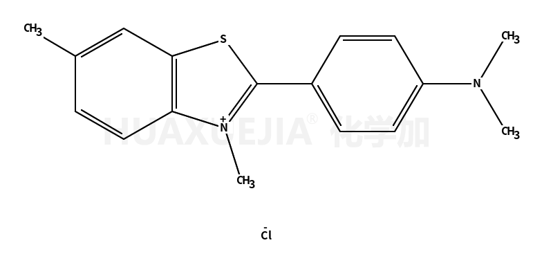 2-[4-(二甲氨基)苯基]-3,6-二甲基苯并噻唑鎓鹽氯化物