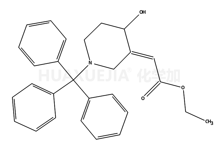 ethyl (2E)-2-(4-hydroxy-1-tritylpiperidin-3-ylidene)acetate