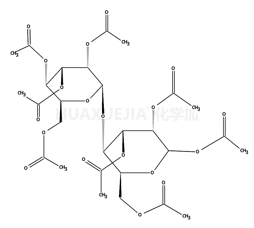 1,2,3,6-tetra-O-acetyl-4-O-(2,3,4,6-tetra-O-acetyl-β-D-glucopyranosyl)-α-D-glucopyranose (en)2H-Pyran-2-methanol, 3',4,4',5,5',6-hexahydroxy-3,6'-oxybis[tetrahydro-, octaacetate (en)
