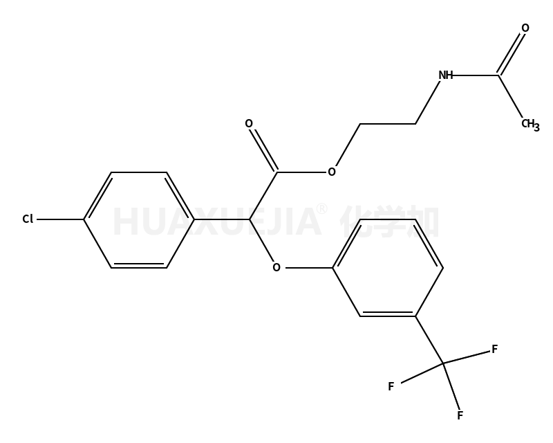 4-氯-alpha-[3-(三氟甲基)苯氧基]苯乙酸 2-(乙酰基氨基)乙酯