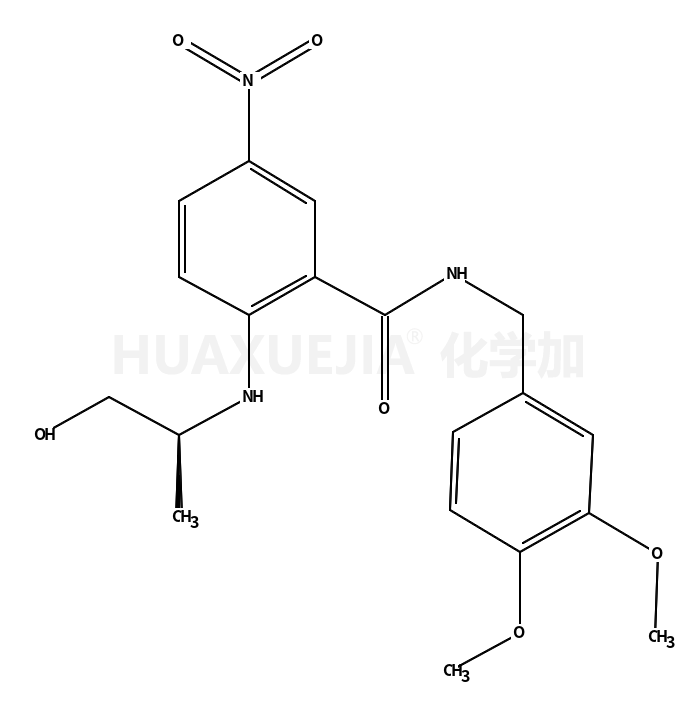 (R)-N-(3,4-dimethoxybenzyl)-2-(1-hydroxypropan-2-ylamino)-5-nitrobenzamide