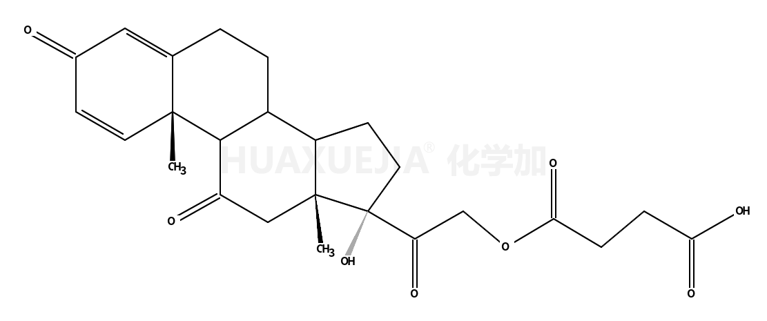 Pregna-1,4-diene-3,11,20-trione,21-(3-carboxy-1-oxopropoxy)-17-hydroxy- (9CI)