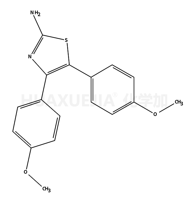 4,5-双-(4-甲氧基苯基)-噻唑-2-胺