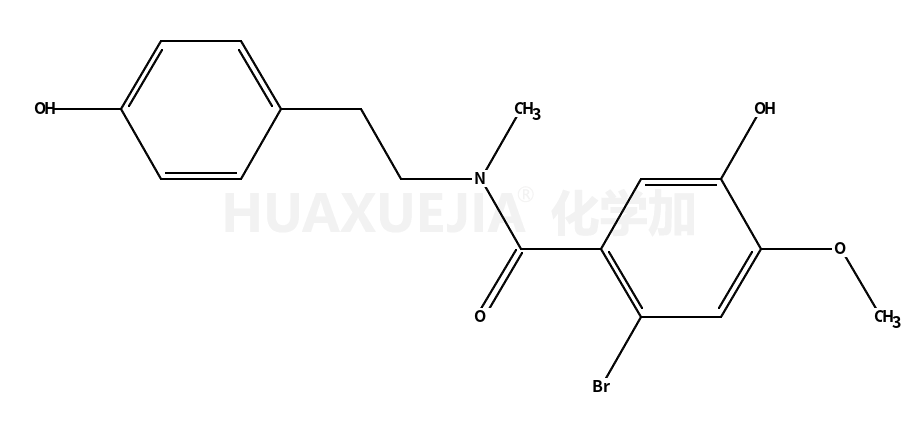 N-甲基-n-(2-[4-羟基苯基]乙基)-2-溴-5-羟基-4-甲氧基苯羧酰胺