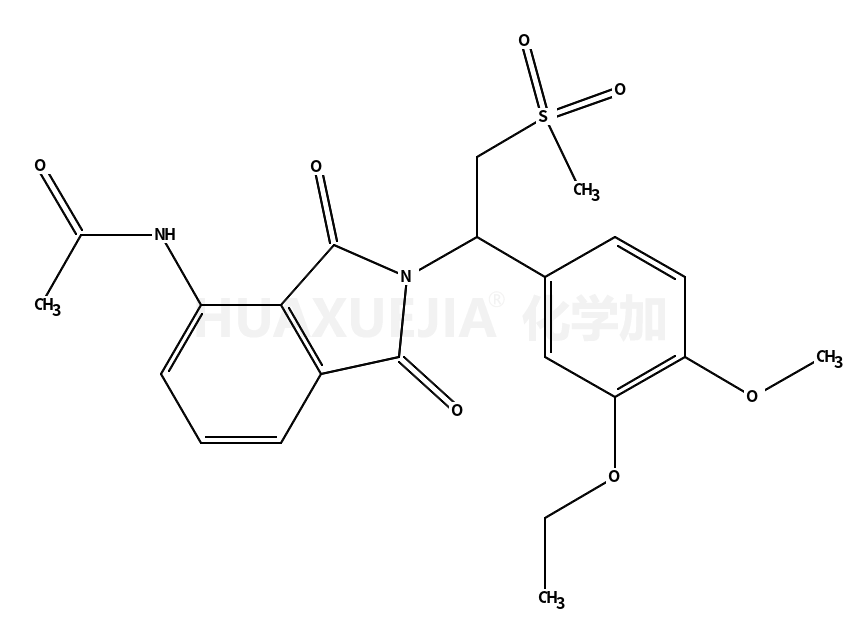 N-[2-[1-(3-乙氧基-4-甲氧基苯基)-2-(甲基磺酰基)乙基]-2,3-二氢-1,3-二氧代-1H-异吲哚-4-基]乙酰胺