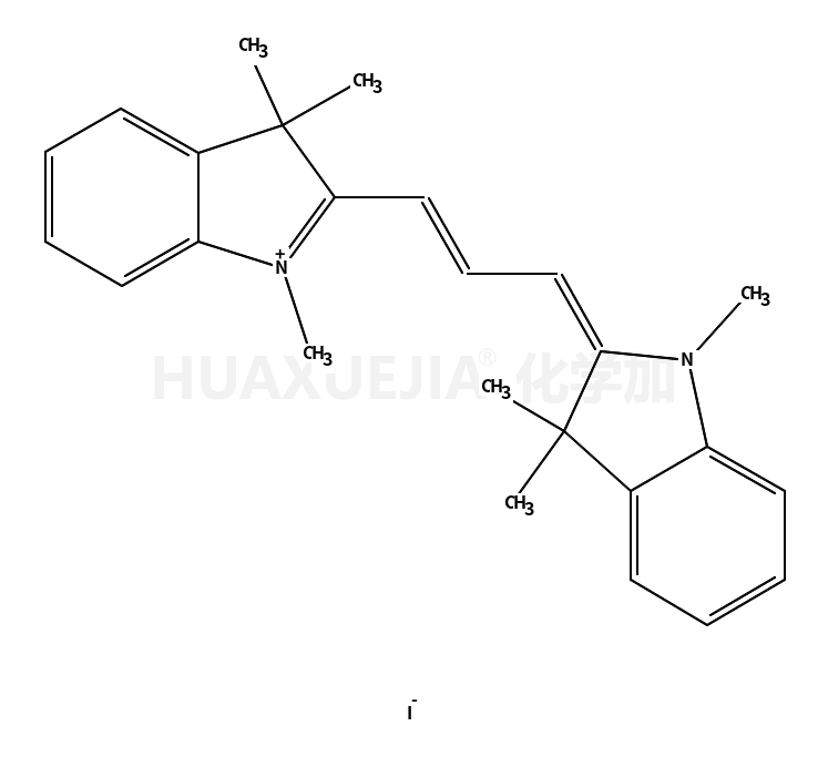 1,3,3-三甲基-2-[3-(1,3,3-三甲基吲哚啉-2-亚基)丙-1-烯-1-基]-3H-吲哚-1-鎓碘化物