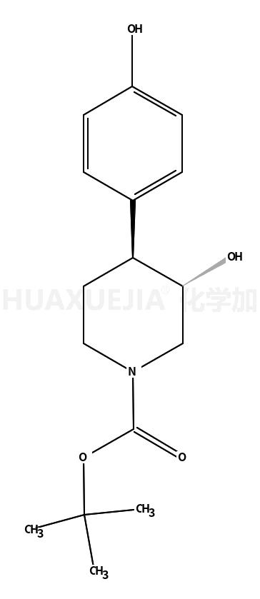 N-叔丁氧羰基-4-(4-羟基苯基)-(3S,4S)-3-哌啶醇