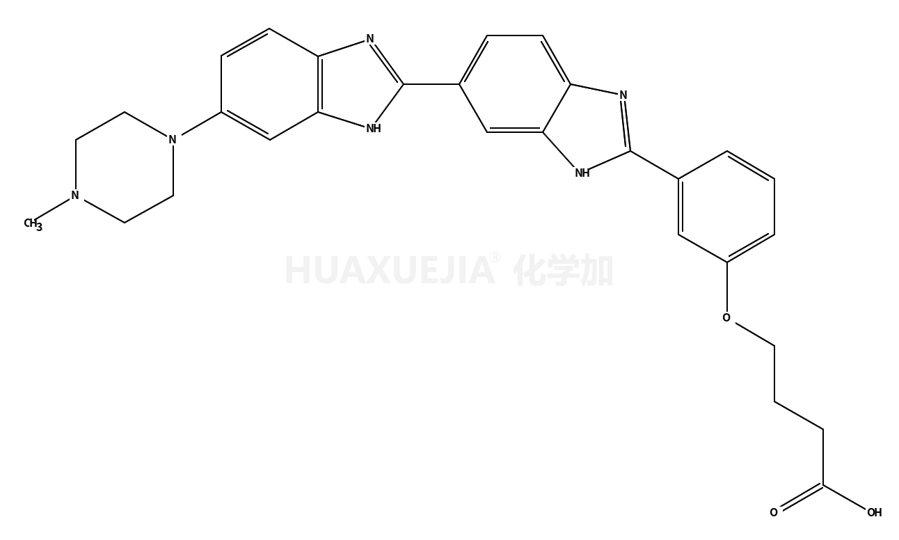 4-[3-[6-[6-(4-methylpiperazin-1-yl)-1H-benzimidazol-2-yl]-1H-benzimidazol-2-yl]phenoxy]butanoic acid