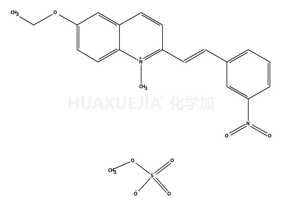 6-乙氧基-1-甲基-2-(3-硝基苯乙烯基)喹啉硫酸甲酯鹽