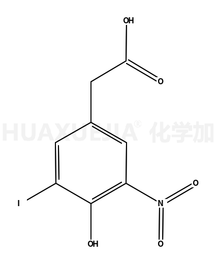 4-羟基-3-碘-5-硝基苯乙酸