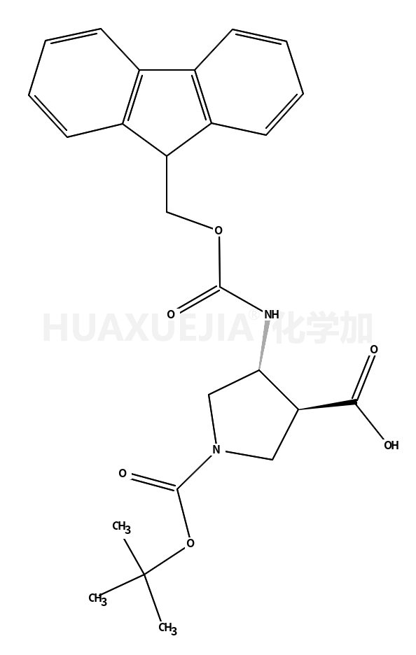 (3R,4s)-1-boc-4-Fmoc-氨基-3-吡咯烷羧酸