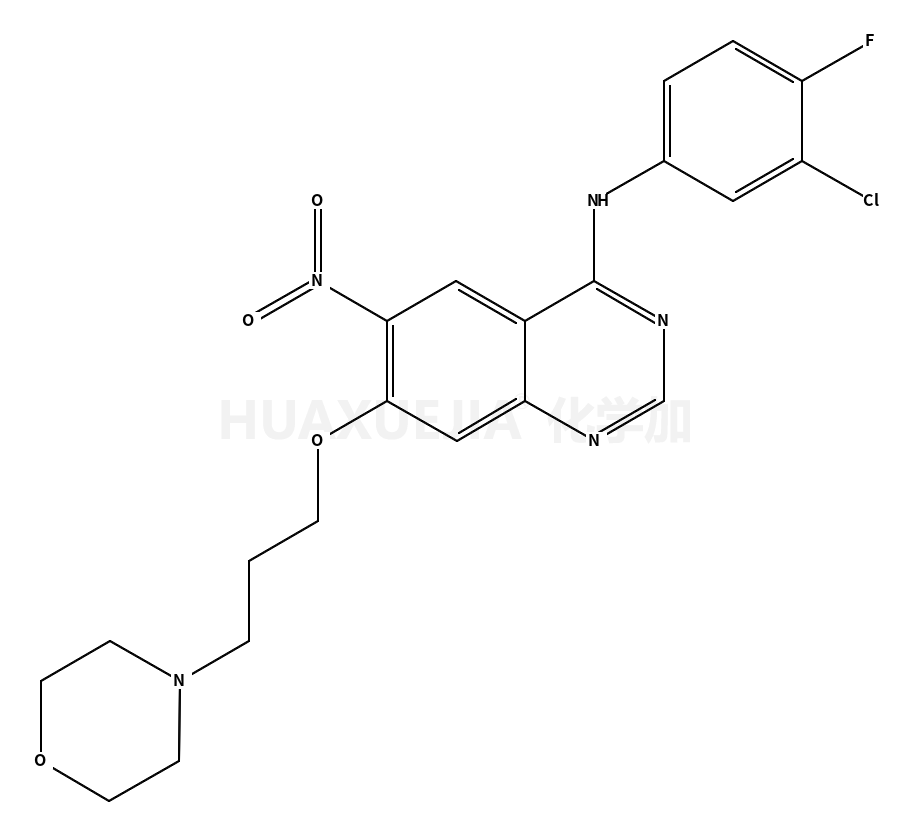 N-(3-氯-4-氟苯基)-7-(3-吗啉丙氧基)-6-硝基喹唑啉-4-胺