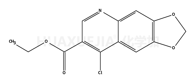 8-氯[1,3]二噁唑并[4,5-G]喹啉-7-甲酸乙酯