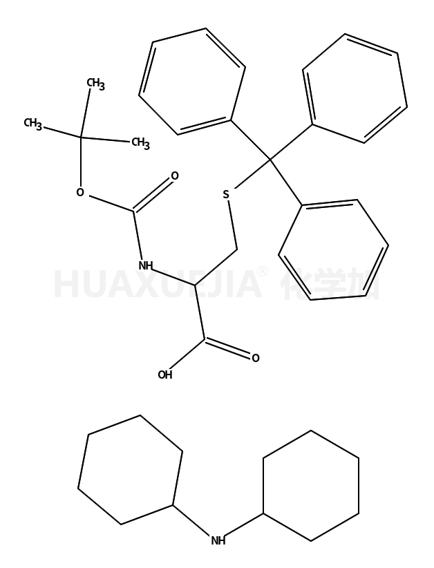 叔丁氧羰基-S-三苯甲基-L-半胱氨酸二环己基铵盐