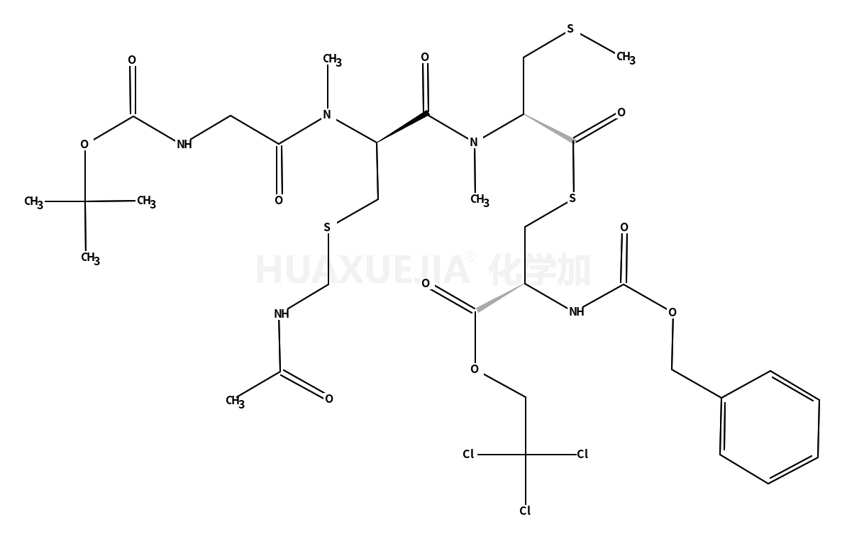N-Cbz-D-Cys[N-BOC-Gly-N-Me-L-Cys(Acm)-N-Me-L-Cys(Me)]OTce