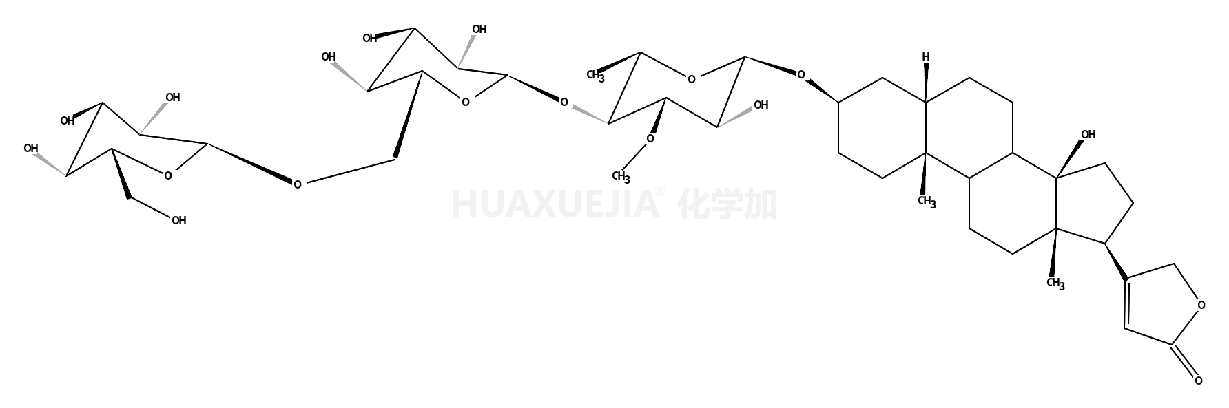 4)-6-deoxy-3-O-methyl-a-L-glucopyranosyl)oxy]-14-hydroxy-, (3b,5b)-