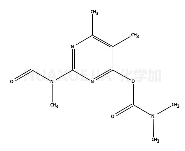 5,6-二甲基-2-(N-甲酰基甲氨基)-4-嘧啶基二甲基氨基甲酸酯