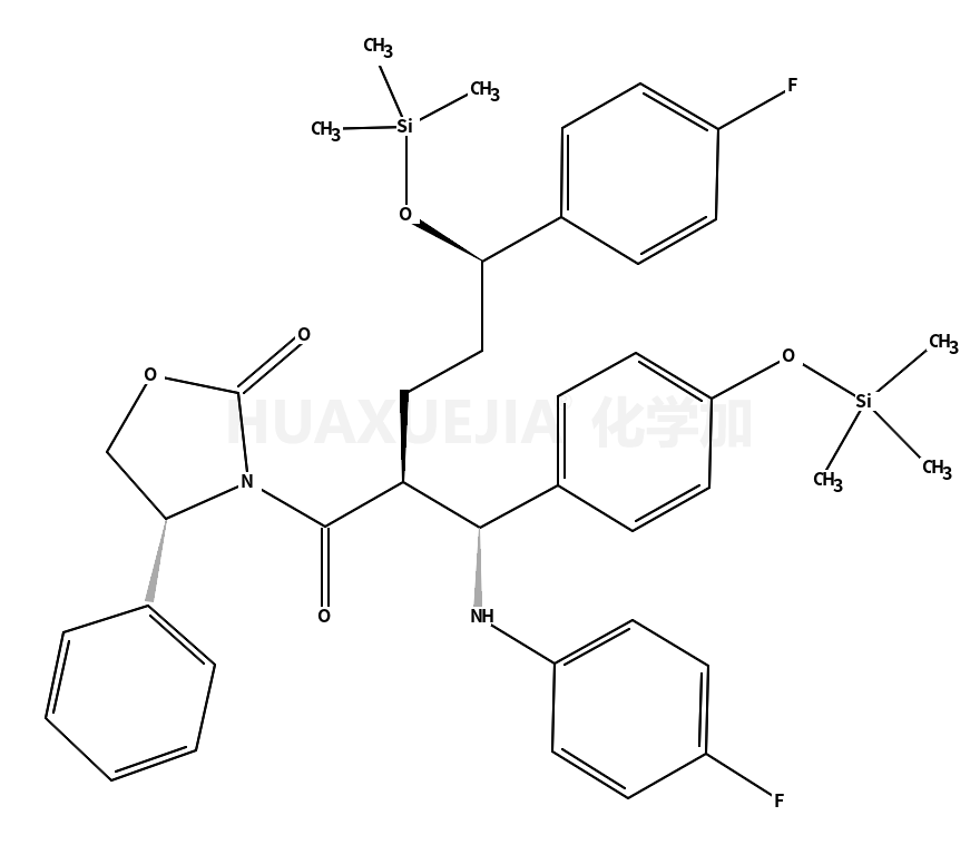 3-[(2R,5S)-5-(4-氟苯基)-2-[(S)-[(4-氟苯基(氨基)]][4-(三甲基硅)氧]苯基]甲基]-1-氧代-5-[(三甲基硅)氧]苯基]-4-苯基-(4S)-2-恶唑烷酮