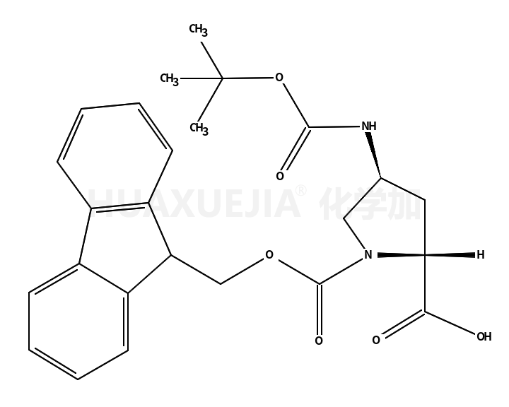 (2S,4R)-1-(((9H-Fluoren-9-yl)methoxy)carbonyl)-4-((tert-butoxycarbonyl)amino)pyrrolidine-2-carboxylic acid