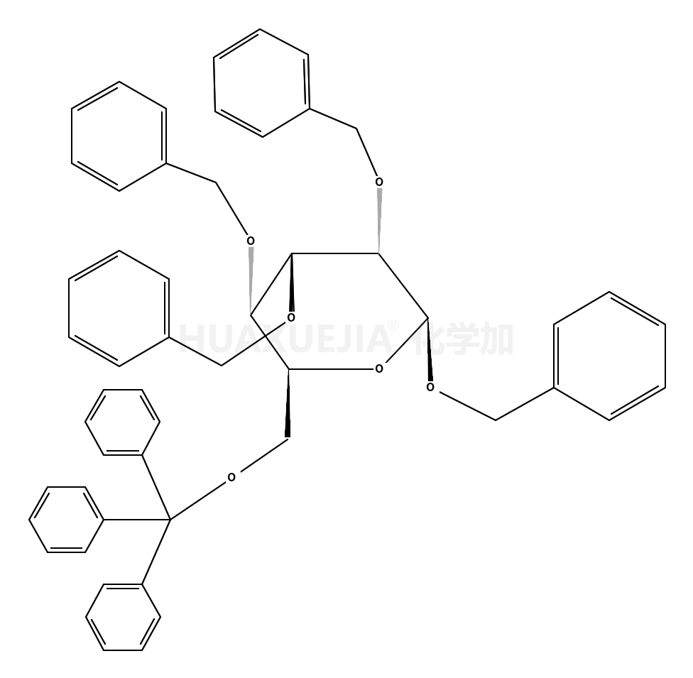 6-O-Trityl-1,2,3,4-tetra-O-benzyl-β-D-glucopyranose