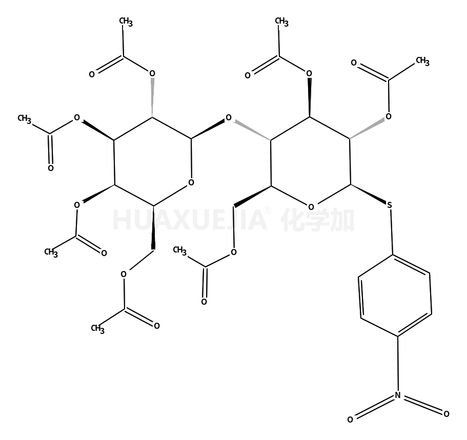 4-硝基苯基 4-O-(2,3,4,6-O-四乙酰基-beta-D-吡喃半乳糖基)-2,3,6-O-三乙?；?beta-D-硫代吡喃葡萄糖苷