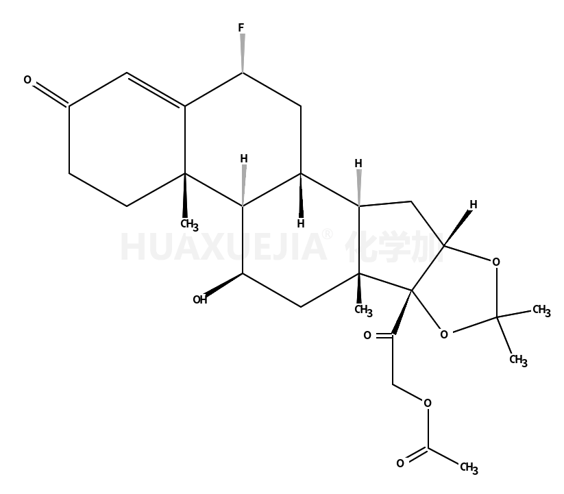 2-(12-Fluoro-5-hydroxy-4a,6a,8,8-tetramethyl-2-oxo-2,3,4,4a,4b,5, 6,6a,9a,10,10a,10b,11,12-tetradecahydro-6bH-naphtho[2',1':4,5]ind eno[1,2-d][1,3]dioxol-6b-yl)-2-oxoethyl acetate