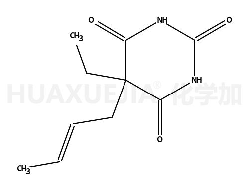 5-ethyl-5-(trans-but-2'-enyl)barbituric acid