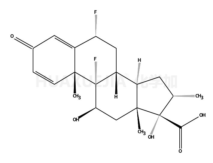 6,9-二氟-11,17-二羟基-16-甲基-3-氧代雄甾-1,4-二烯-17-羧酸