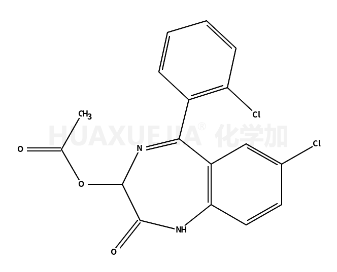 7-氯-5-(2-氯苯基)-1,3-二氢-2-氧代-2H-1,4-苯并二氮杂卓-3-基乙酸酯