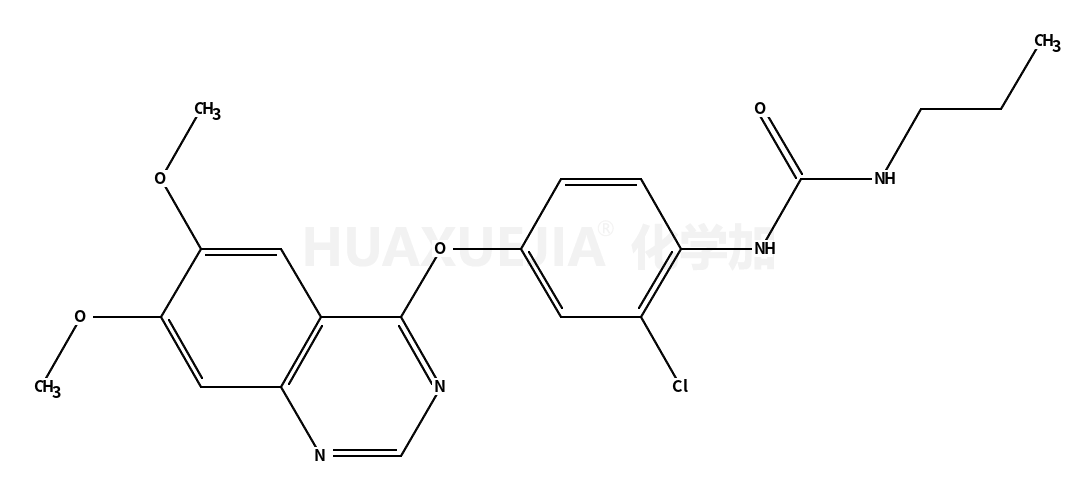 1-[2-chloro-4-(6,7-dimethoxyquinazolin-4-yl)oxyphenyl]-3-propylurea