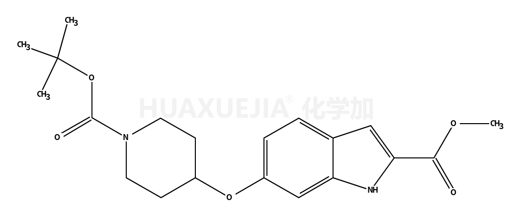6-(1-boc-哌啶-4-基氧基)吲哚-2-羧酸甲酯