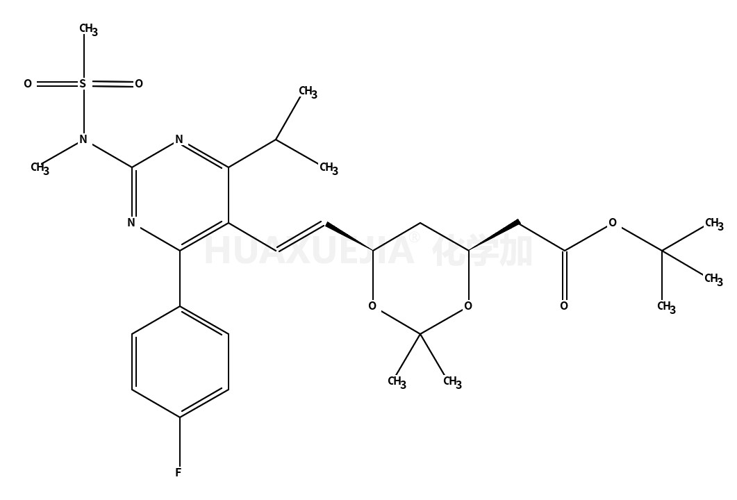 tert-Butyl 6-[(1E)-2-[4-(4-fluorophenyl)-6-(1-methylethyl)-2-[methyl(methylsulfonyl)amino]-5-pyrimidinyl]ethenyl]-2,2-dimethyl-1,3-dioxane-4-acetate