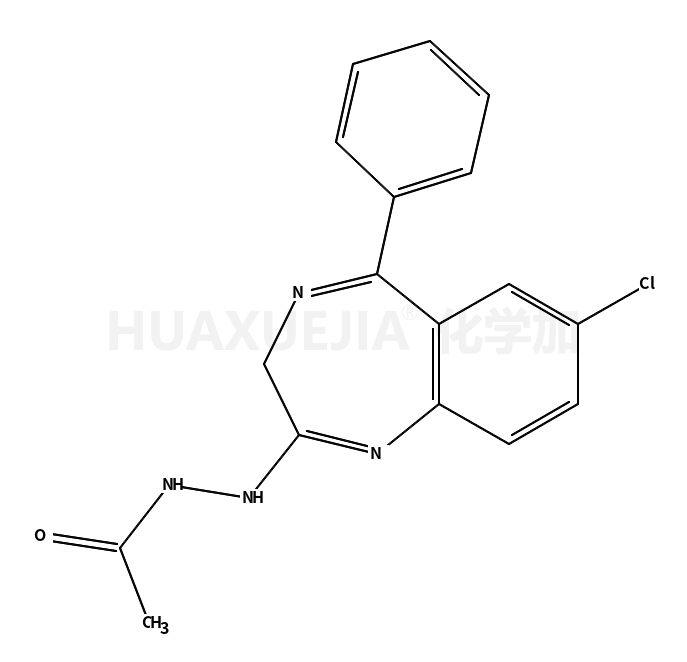 2-(2-Acetylhydrazino)-7-chloro-5-phenyl-3H-1，4-benzodiazepine