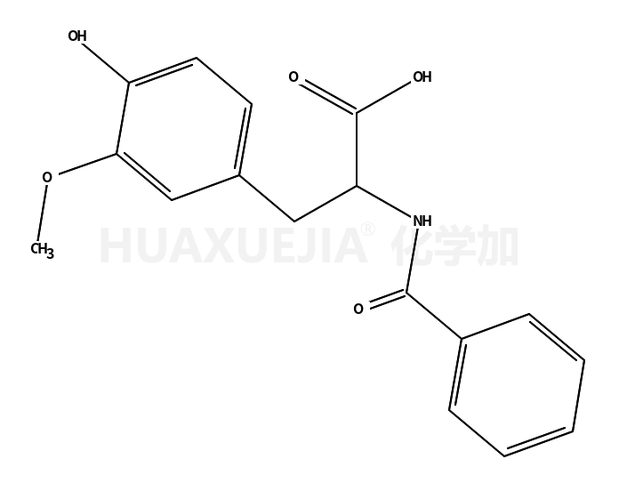 2-benzamido-3-(4-hydroxy-3-methoxyphenyl)propanoic acid