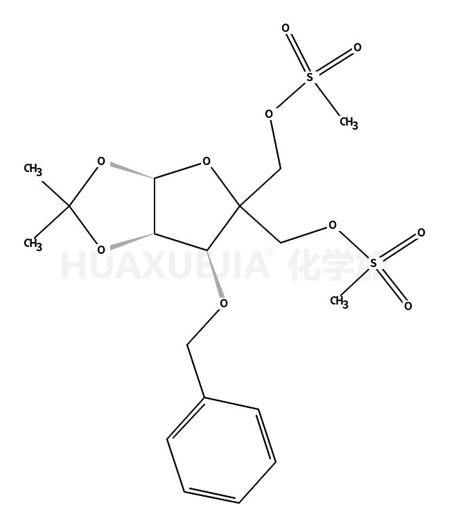 3-氧-苄基-4-碳-(甲磺酰基氧甲基)-5-氧-甲磺酰基-1,2-氧-异亚丙基-Α-D-呋喃核糖