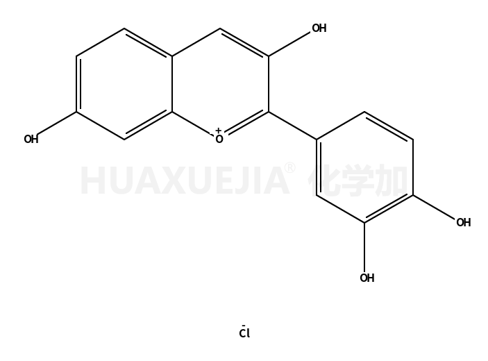 2-(3,4-dihydroxyphenyl)chromenylium-3,7-diol,chloride