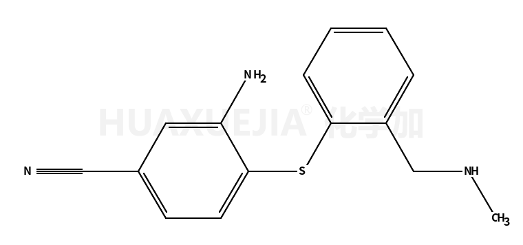 3-amino-4-[2-(methylaminomethyl)phenyl]sulfanylbenzonitrile
