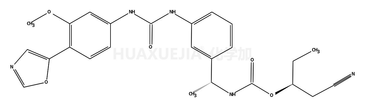 [(2R)-1-cyanobutan-2-yl] N-[(1S)-1-[3-[[3-methoxy-4-(1,3-oxazol-5-yl)phenyl]carbamoylamino]phenyl]ethyl]carbamate